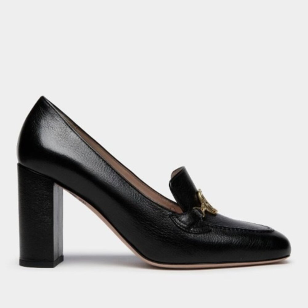 BALLY | Emblem Pump Black Leather Shoes Size 38 (7.5) | Almost New Condition